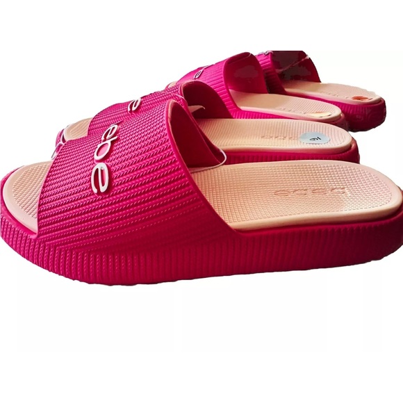 Bebe Women's Malaga Rubber Sandals Pink - Picture 3 of 5